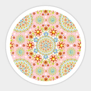 Pink Spring Millefiori Sticker